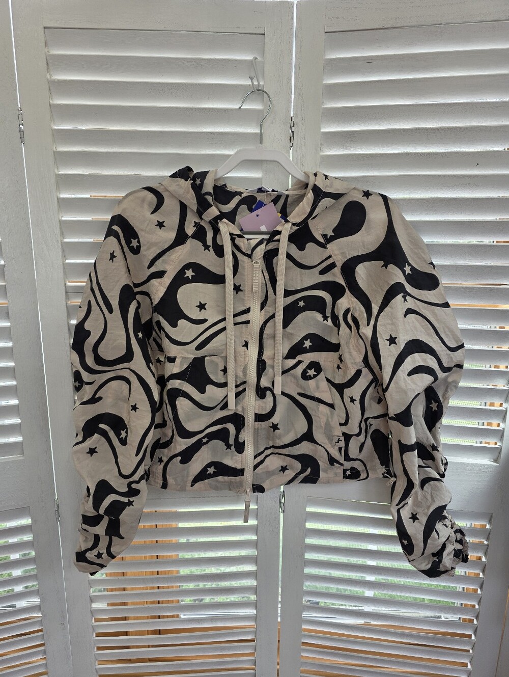 JoyLab Jacket Women's Crop Nylon Windbreaker Size S
